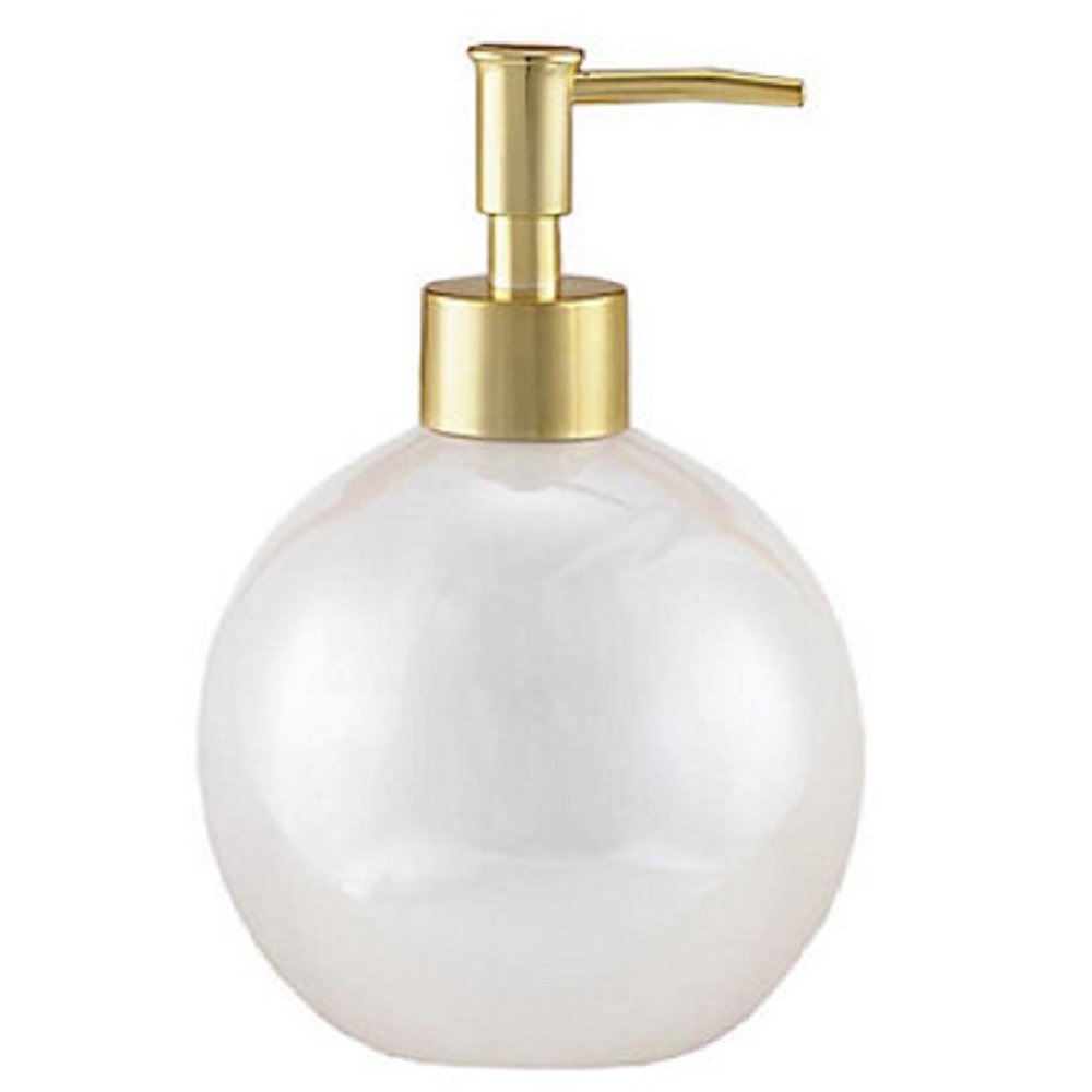 one brand new IRIDESCENT PEARL Wild Sage Taya Bathroom SOAP / LOTION DISPENSER